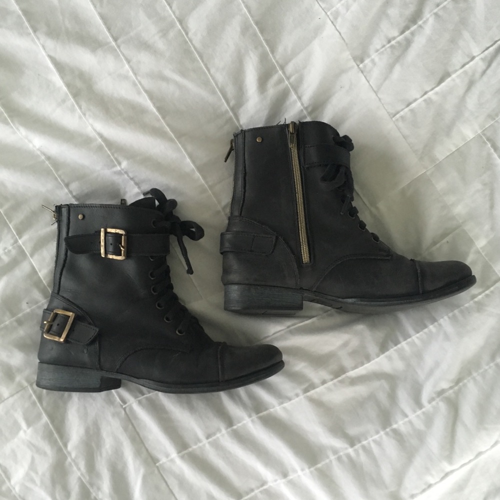 COPY - Dolce Vita Leather Combat Boots  “1355”